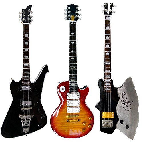 Kiss (Ace Frehely, Gene Simmons, Paul Stanley Jeu de guitare miniature - Les Beatles, Paul McCartney, John Lennon, RIngo Starr, George Harrison Kiss (Ace Frehely, Gene Simmons, Paul Stanley Jeu de guitare miniature