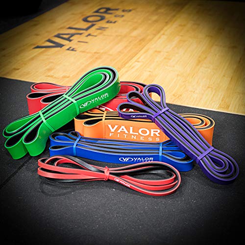 Valor Fitness PRB-XXL-Red Resistance Band for Pull Ups, Bench Presses, Squats, Deadlifts, and More - Size XXL