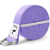 Trideer Yoga Strap Yoga Bands Yoga Strap for Stretching with Extra Safe Adjustable D-Ring Buckle, Non-Elastic Yoga Accessories for Yoga, Physical Therapy, Improves Sitting Posture for Women & Men