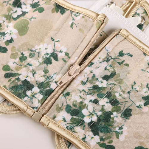 Image of Scarlet Darkness Corset Belt for Women Renaissance Lace up Corset Floral Wide Waist Belts