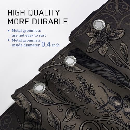 Rideau de douche extra long 183x243 cm imperméable en polyester - 8