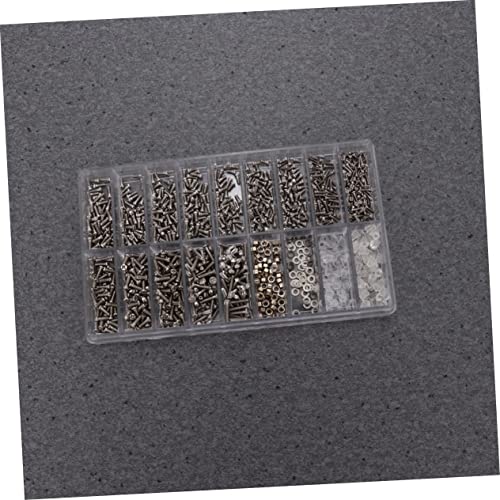 ULTECHNOVO 2 Conjuntos mini parafuso de aço Kit de parafusos de aço inoxidável Parafusos para óculos