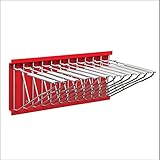 Adir Wall Mount Blueprint Rack - Blue Print Organizer, Poster Wall Mount Display, Map Storage Holder with 12 Pivot Brackets - Plan Rack for Office (Without Blueprint Clamps)