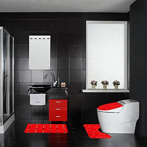 Ensemble de 3 tapis de bain extrêmement doux anti-glissade - 4