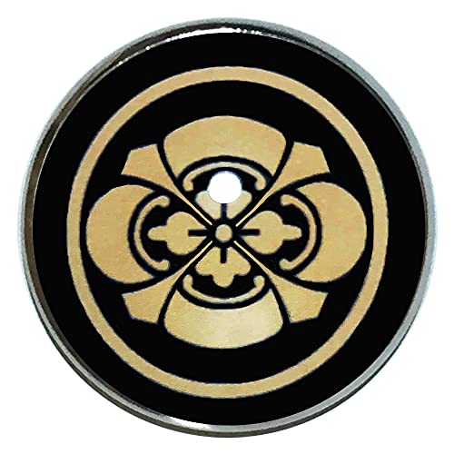 家紋 ピンバッジ 丸に剣木瓜 家紋 ピンバッチ