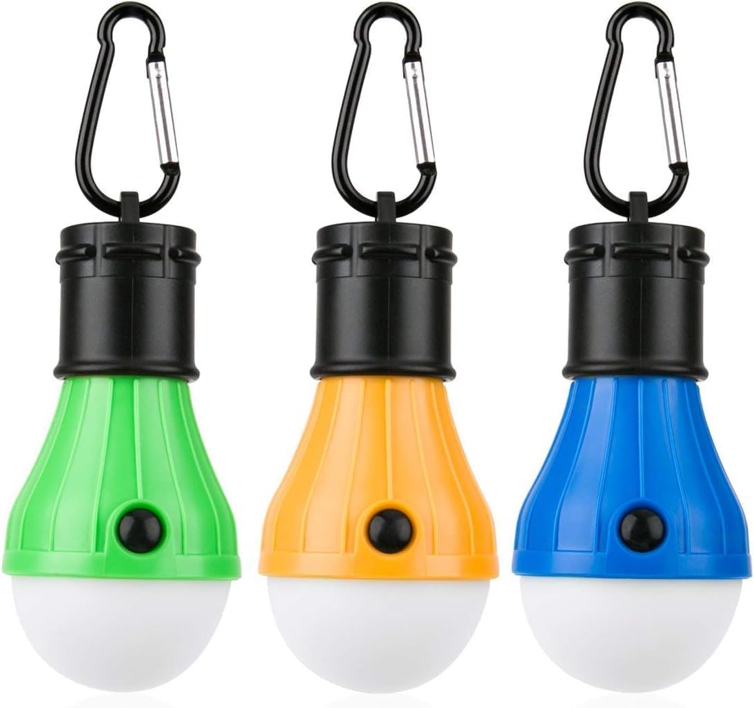 kddigz YG-310 Camping Lantern Bulbs (Orange, Blue, Red, Green) – Battery Powered LED Tent Lights – Portable Hanging Bulbs for Outdoor Camping, Hiking, Emergency, Travel – 1.97 x 4.72 Inch (Pack of 1)-image-18