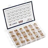 Ceramic Capacitor Assortment Kit Box by Loreso - 600 pcs 24 Value Electronics Assortment Kit...