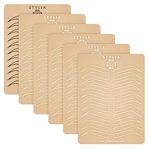 Stylia Microblading Eyebrow Practice Tattoo Skin, 3mm Tattoo Practice Skin, Fake Skin for Tattoo, Fake Skin Tattoo Skin, Fake Tattoo Skin, Real Skin Tattoo Skin, Tattoo Skin Practice Kit (6 PC)