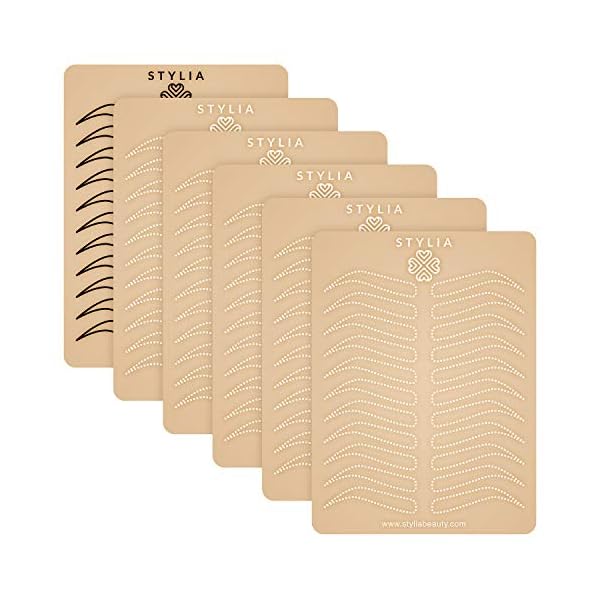 Stylia Microblading Eyebrow Practice Tattoo Skin, 3mm Tattoo Practice Skin, Fake Skin for Tattoo, Fake Skin Tattoo Skin, Fake Tattoo Skin, Real Skin Tattoo Skin, Tattoo Skin Practice Kit (6 PC)