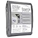 Kotap TUH-1012 Finished Size Ultra Heavy-Duty 8 oz/16-mil Poly Tarp, 10' x 12', Reversible Silver/White