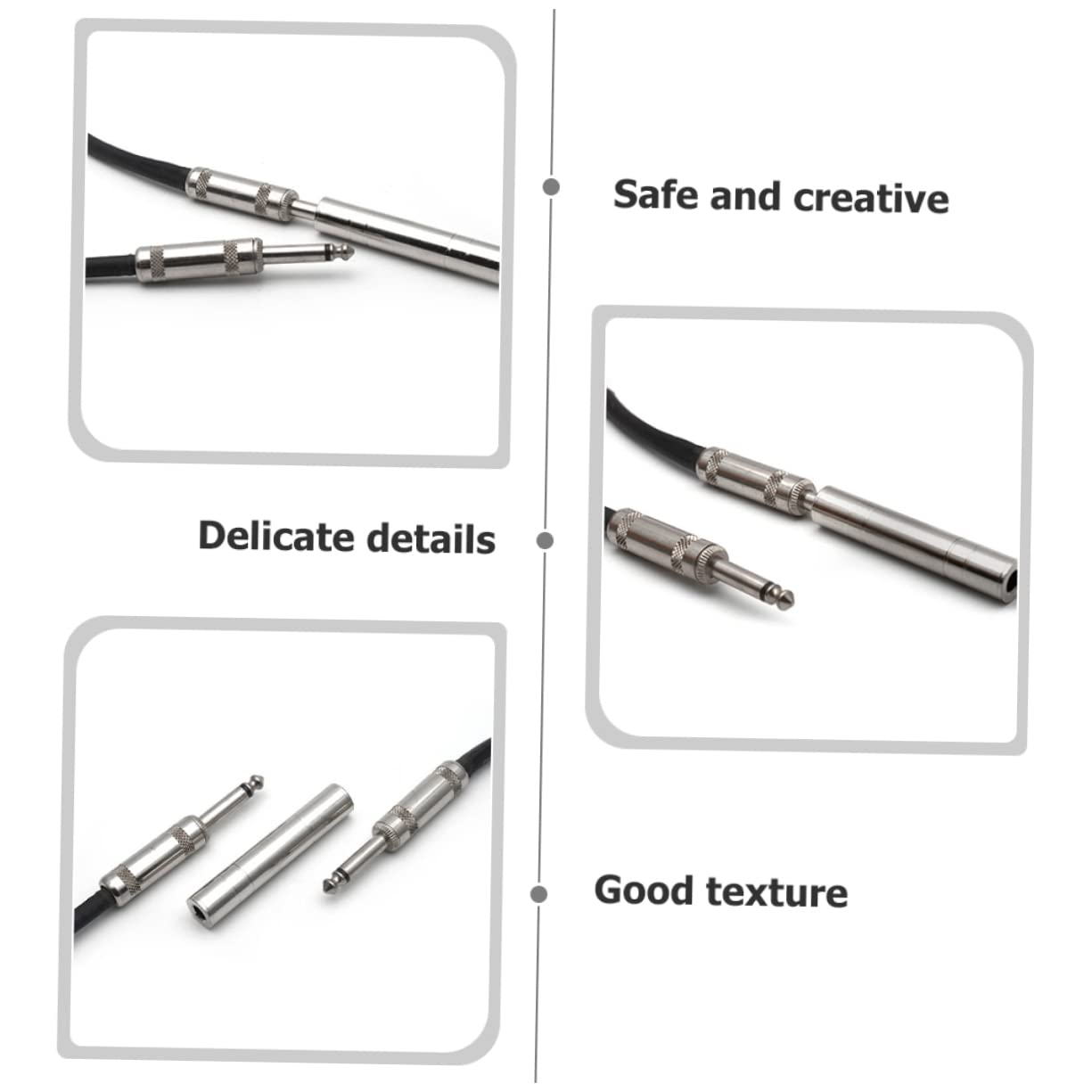 UPKOCH 6pezzi Adattatore Audio Stereo Femmina Femmina Connettore Di Prolungamento Per Chitarra e Attrezzature Musicali Da Installazione Facile e Trasmissione Senza Perdite