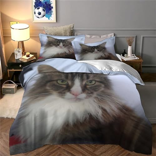Housse de couette microfibre hypoallergique lit double 3D - 6