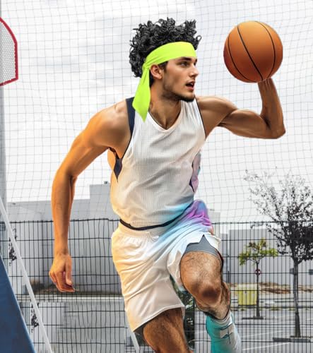 Image of Sport Tie Headbands Tennis Head Tie for Men Women Sports Fans Ninja Soccer Basketball Teams Head Ties Halloween