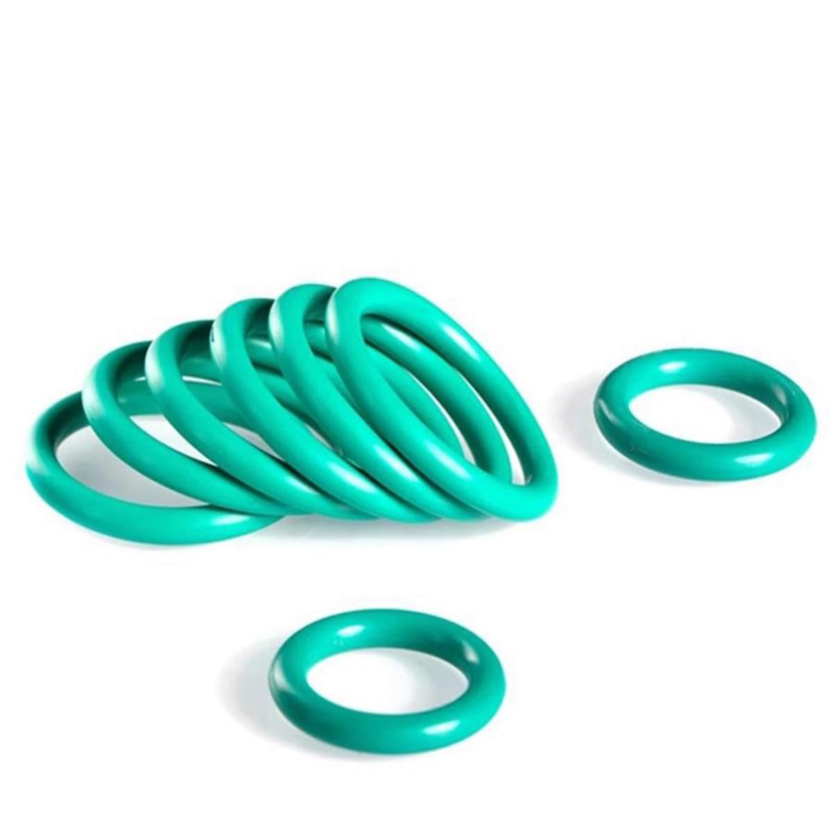 5 sztuk O-ringi z gumy fluorowej, okrągłe pierścienie uszczelniające, średnica zewnętrzna 94mm średnica wewnętrzna 86mm średnica drutu 4mm, zielony, 4x86x94mm