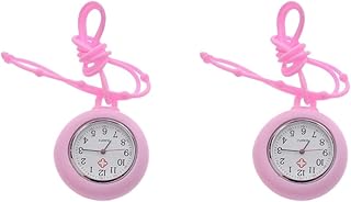 Ladies Digital Watches Reloj Deportivo para Mujer 2 pcs Nurse Round Watch Watch Silicone Nurse Pocket Hanging Watch Gift Watch () Womens Digital Watch Reloj Deportivo para Hombre