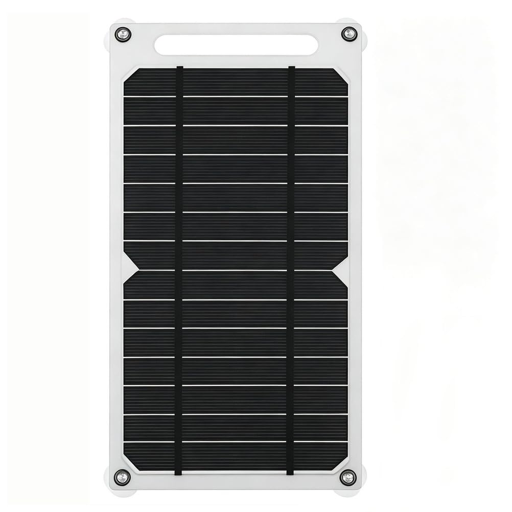 Przenośny panel słoneczny USB do ładowania dla plecaka | Ultra cienka lekka konstrukcja, wielofunkcyjne otwory montażowe, działa do ładowania w oknie plecaka kempingowego