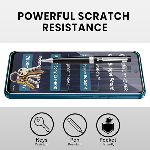 Image of FIRST MART Tempered Glass Screen Protector for Motorola G57 Power /Moto G67 Power - Full-Glue Screen Guard, 3D Edge to Edge, HD Clear, Bubble-Free, Case-Friendly, Black, Pack of 2