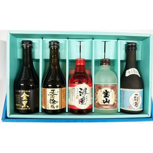 Amazon.co.jp: ギフト 芋焼酎ミニボトル5本セット 300ml 【厳選】当店