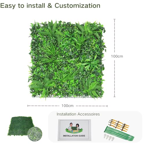 image for ULAND Artificial Plant Wall Panels, 1pc 40