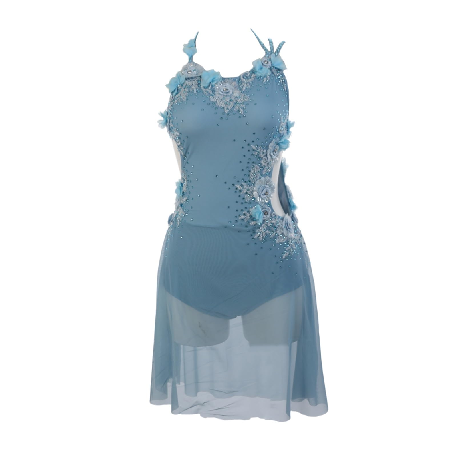 Vestido de danza lírica con pedrería for mujer y adolescente