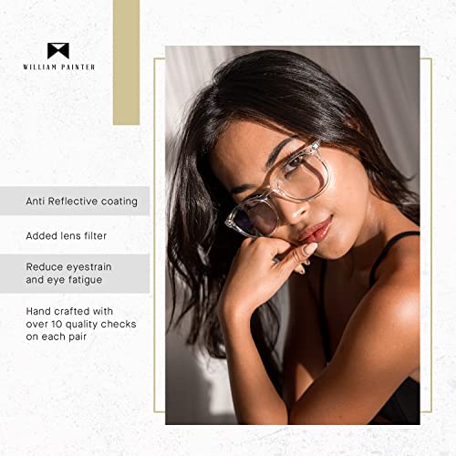 William Painter Blue Light Blocking Glasses For Women And Men - Reduce Eye Strain, Fatigue & Headaches - Casper Eyeglasses #TOP3