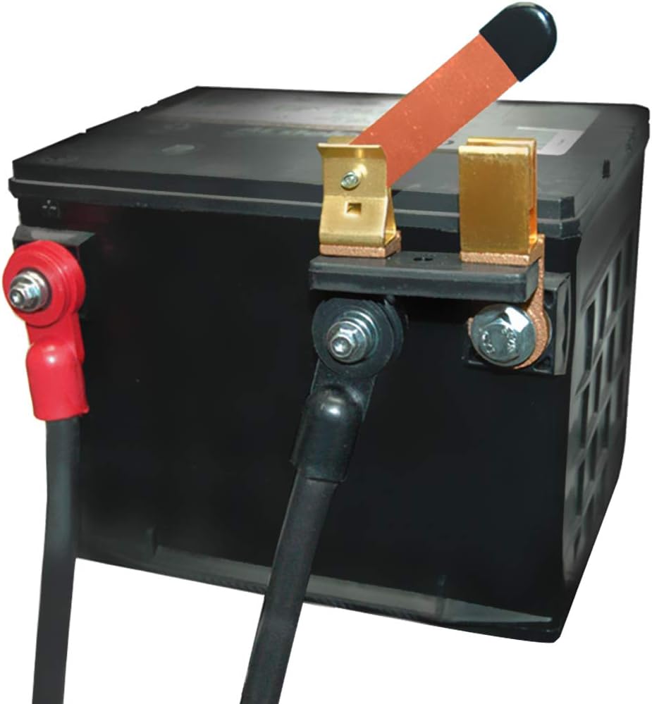 Side Post Knife Blade Master Switch, Ampper 12V / 24V Battery Disconnect Switch Isolator for Marine Car Boat RV ATV Vehicles (with Long Bolt)