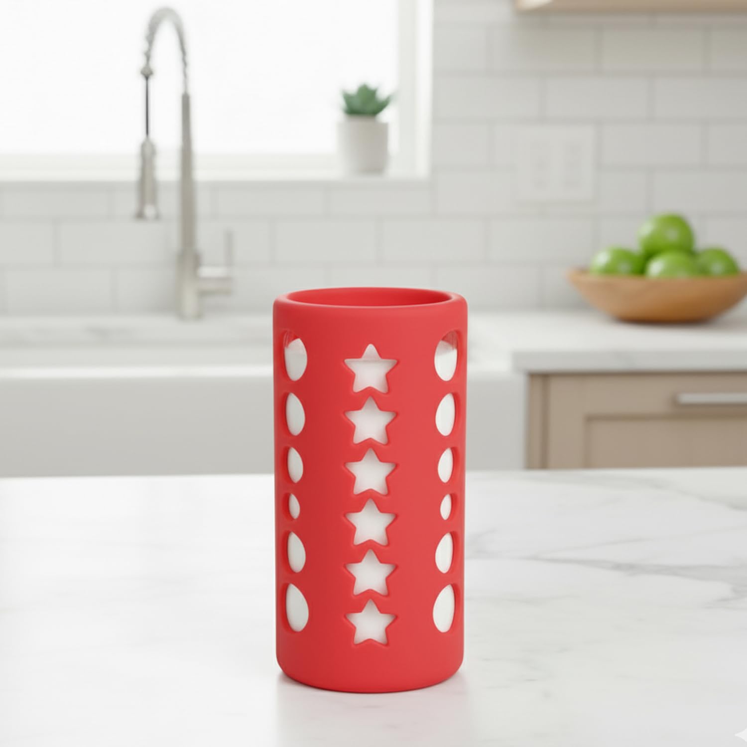 Safe-O-Kid BPA-Free Pure Silicone Bottle Cover – Soft, Non-Toxic, Protective Cover for Baby Bottles, Safe for Little Ones, Durable, Easy to Clean 250 ml, Red - Pack of 1-picture-28