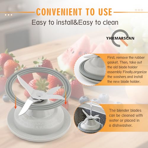Lame de mélangeur compatible Black & Decker BL2010WP BL2020S avec joint - 6