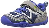 pediped Kids' Grip Force Sneaker,Navy,21 E EU Toddler (5.5 US)