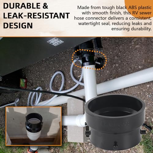 Image of TonGass T1029-2 RV Sewer Termination Adapter with Thread Seal Tape