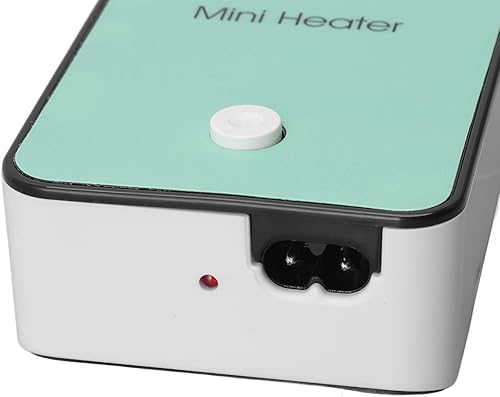 Miniatura 8 de Mini calentador de aire, calentador de escritorio con soporte giratorio, cian, silencio, calentamiento rápido, calentador de aire eléctrico para el