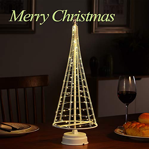 Honesty Mini Christmas Tree 17Inch 85Led , Decorative Lights For Home/Decoration/Party/Wedding, Usb Or Battery Powered, Warm White Mini Lamp, Light Tree, Inside White L #TOP5