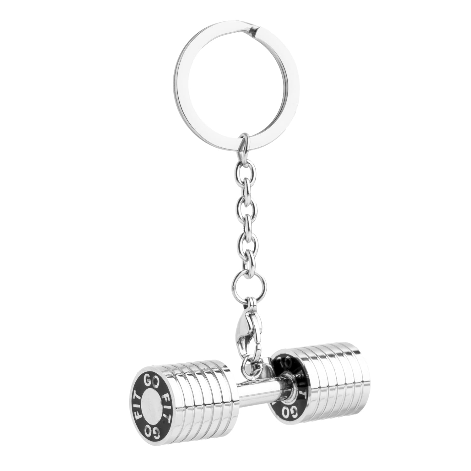 Regalo Hombre Colgante Mancuerna Acero Cadena Acero Inoxidable para Hombres