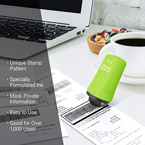 Image of Guard Your ID Advanced Roller Identity Theft Prevention Security Stamp Green (38311)