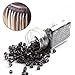 YESURPRISE 1000 Silicone Micro Link Rings 5mm Lined Beads for Hair Extensions Tool Dark Brown …
