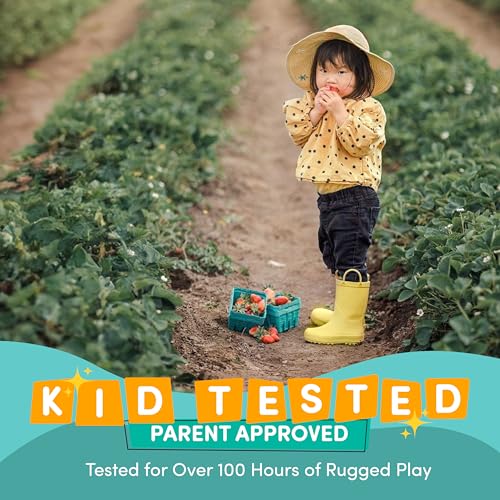 Lone Cone Premium Natural Rubber Rain Boots for Toddlers and Kids with Solid Design4