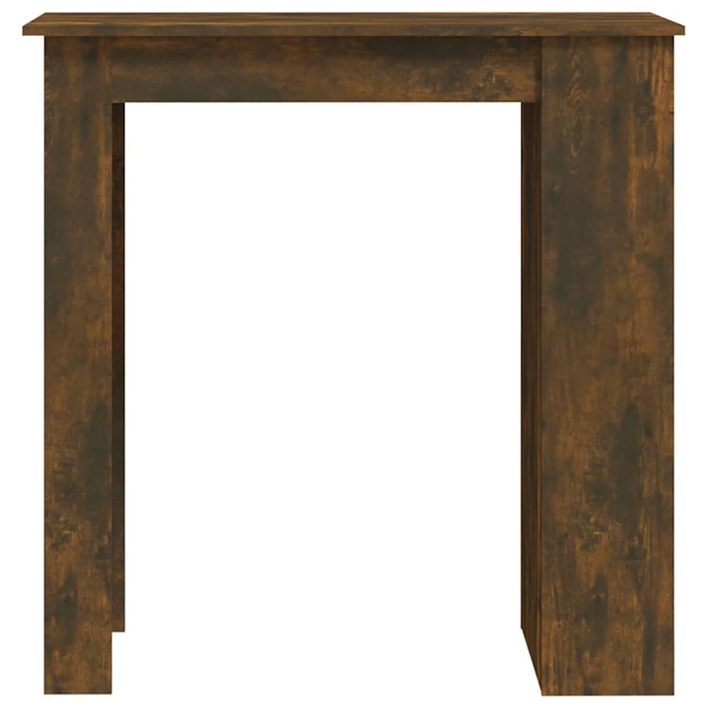 Tavolo da bar con ripiano in legno di quercia affumicato, 102 x 50 x 103,5