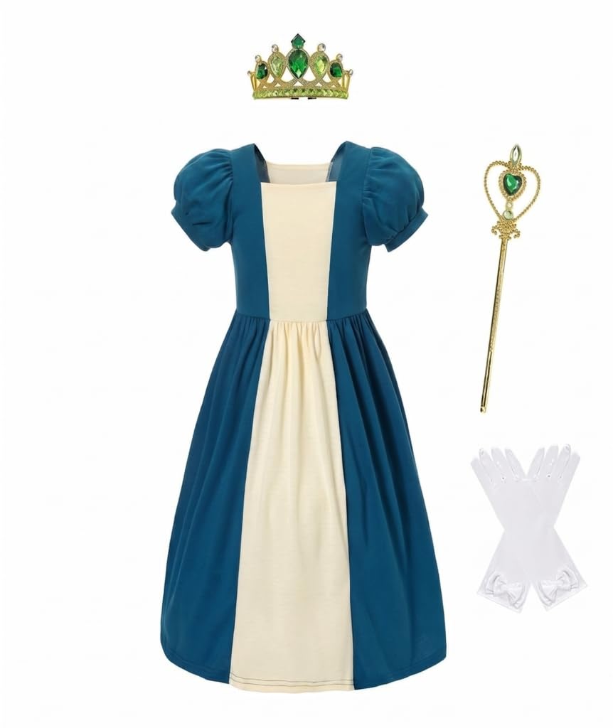 Lito Angels Girls Dark Teal Adventure Costume with Accessories, Age 2-3 โ image 1