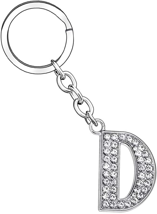 Portachiavi Lettera Alfabeto - Acciaio Inox Per Donne E Uomini - Foto 4