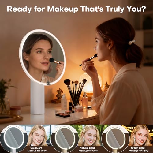 Get 50% Off UieSian Asdys Lighted Makeup Mirror with Code EW6CP9WM