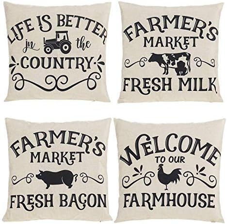 farm throw pillows