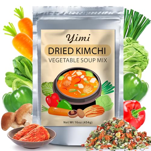 Image of Yimi Kimchi Mushroom Ramen Toppings, Dried Vegetables for Ramen Soup
