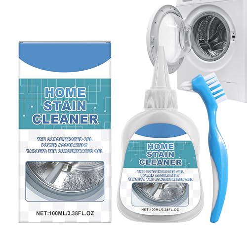 Gel removedor de - 100 ml, limpiador de lavadora | Eliminador de doméstico, gel de limpieza con cepillo para refrigerador, juntas de goma, calafateo de baño, azulejos de cocina, esquinas de