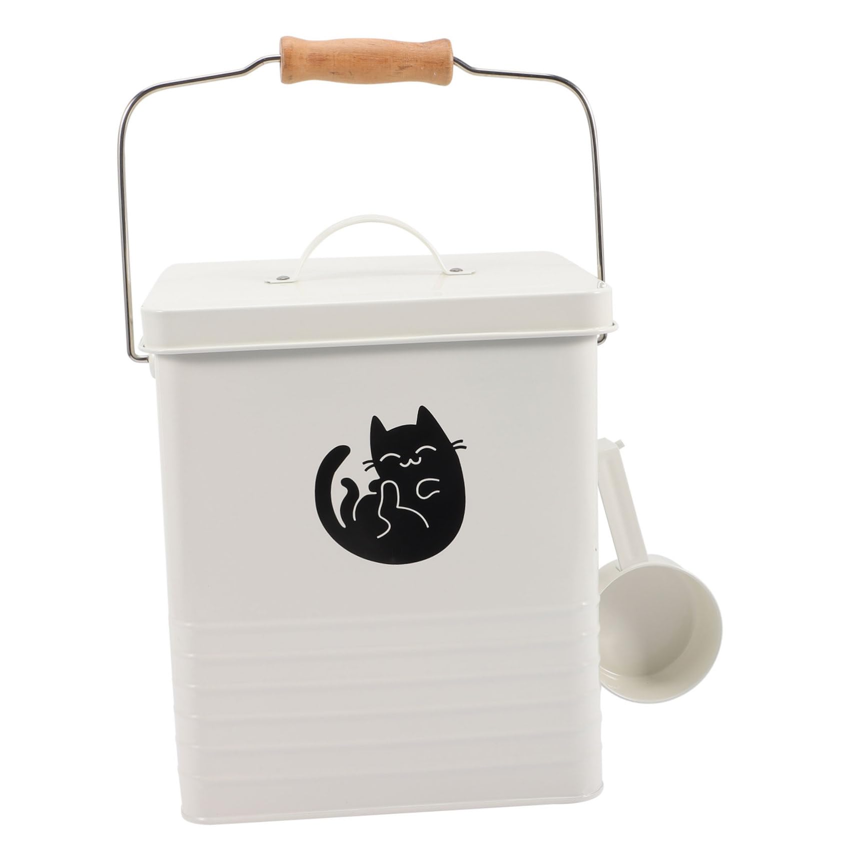 BESPORTBLE Supporto Per Bar Del Secchio Per Snack Per Gatti in Contenitore Per Cibo Per Cani Con Paletta Multiuso Resistente Per Alimenti Secchi Snack Preferiti Uso Familiare e Cucina
