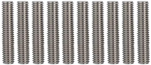 Extruder Hot End Part Assembled DIY Hotend with 10pcs 30mm Line Pipe and 0.4mm Nozzle 12V 40W Heating Rod fits for 1.75mm PLA ABS 3D Printer, Replacement Hot ends for MK8, i3, Anet A8,Alunar etc