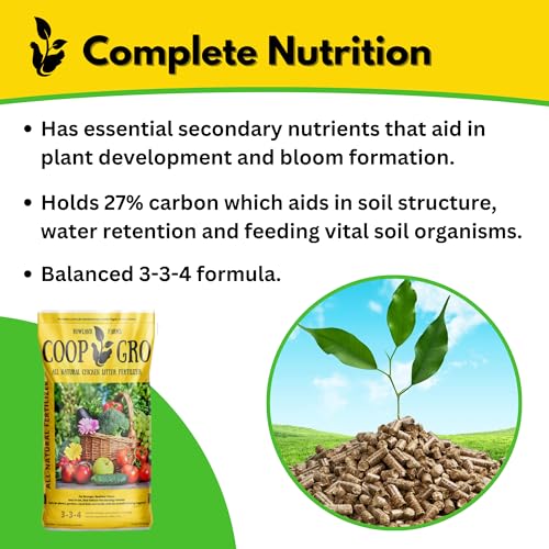 Fertilizante orgánico de estiércol de pollo en pellets 25 lb miniatura 4