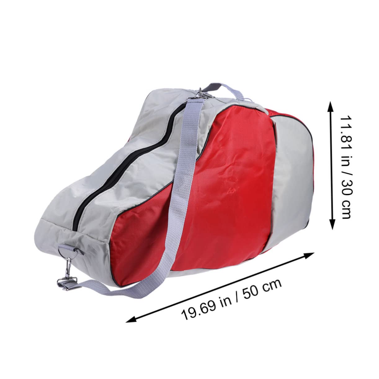 BRIGHTFUFU Durable Oxford Roller Skate Bag with Adjustable Shoulder Strap Heavy Duty Tote for Skates Convenient Compartment for Carrying Inline Figure and Quad Skating Gear
