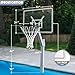Katop Swimming Pool Basketball Hoop Set with Standard 18'' Rim, Made in Aluminum Alloy, 3 Balls and Pump, Adjustable Height, Detachable, Ocean-Grey