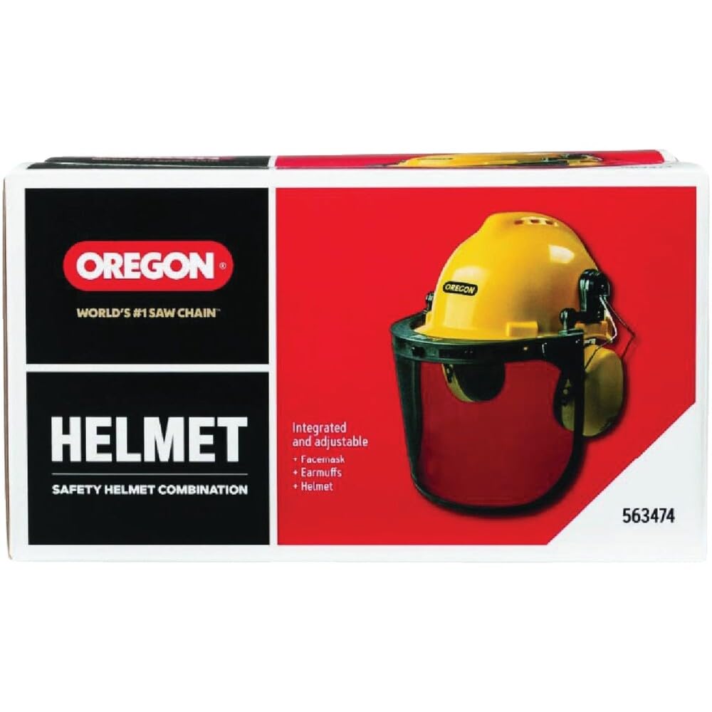 Oregon Juego Combinado de Casco Protector de Seguridad para Motosierra con Visera | Juego combinado de casco protector y visera, cumple con las normas de seguridad de motosierra para tala y arboricultura