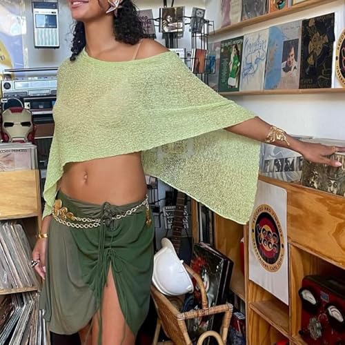 Poncho Summer, Knit Mesh Sheer Poncho, Womens Sheer Poncho Shrug Bolero, Lightweight Summer Shrug Pullover Sweater(Black)2